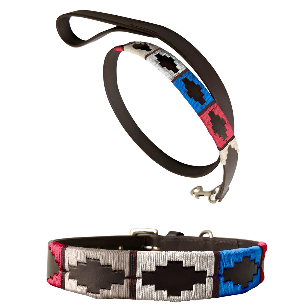 DEL PLATA - Polo Dog Collar & Lead Set
